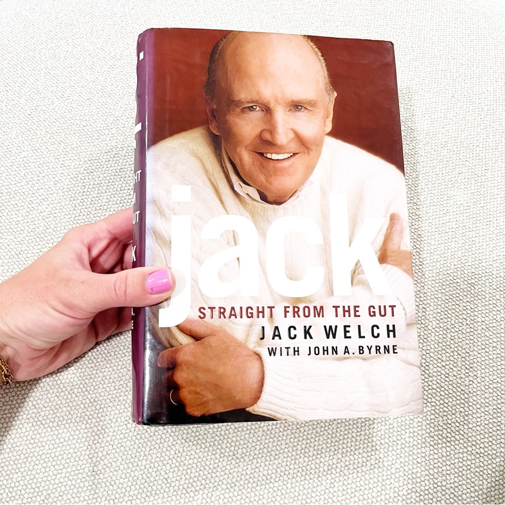 Jack Welch Straight from the Gut hardcover book